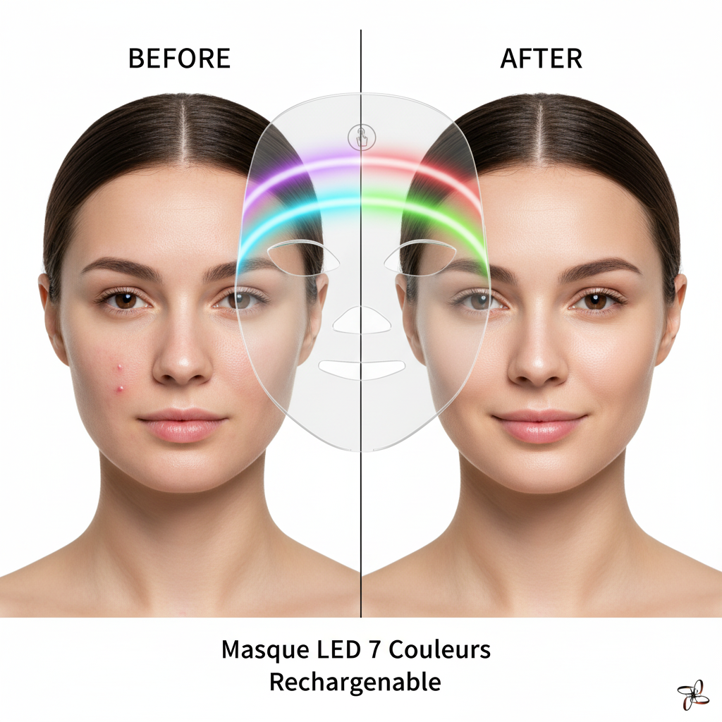 Rechargeable Facial LED Mask 7 Colors LED Photon Beauty Mask Skin Rejuvenation Home Face Lifting Whitening Skin Care Beauty Mask