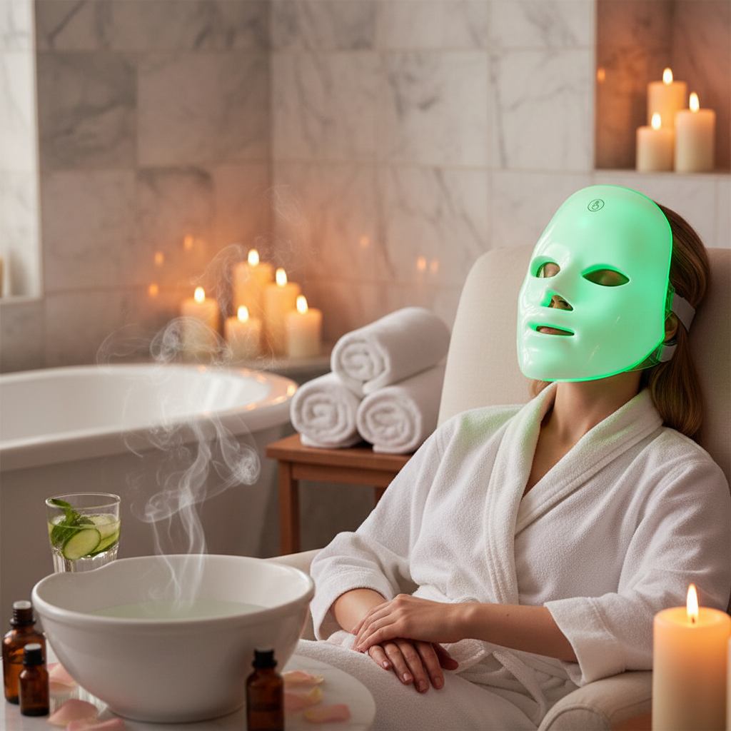 Rechargeable Facial LED Mask 7 Colors LED Photon Beauty Mask Skin Rejuvenation Home Face Lifting Whitening Skin Care Beauty Mask